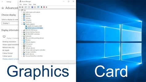 How To Check Graphics Card In Windows 10 Youtube