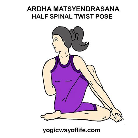 Ardha Matsyendrasana The Half Spinal Twist Pose In 2023 Yoga Poses
