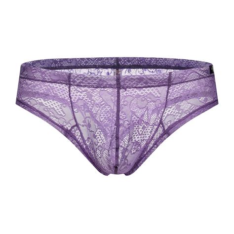 How Ray Mens Lace Panties Men Sexy Underwear Transparent Thong
