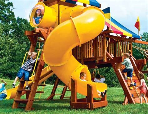 41 results for rainbow playsets. Spiral Tube Slide 360 | Playground King | Rainbow Play ...