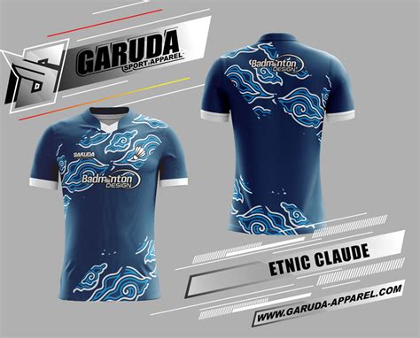 Desain dan warna yang cocok untuk baju tambang. Desain Baju Badminton Printing Etnic Claude Warna Biru ...