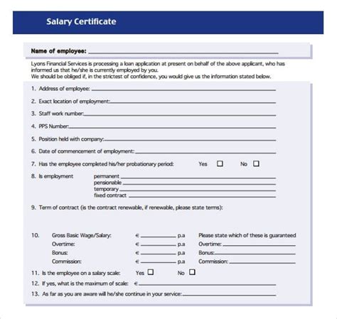 For self owned business / employment. Salary Certificate Templates | 37+ Word & Excel Formats, Samples & Forms | Certificate format ...