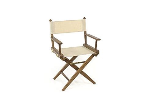 Whitecap Teak Directorschair With Natural Seat Covers Outdoor Chairs