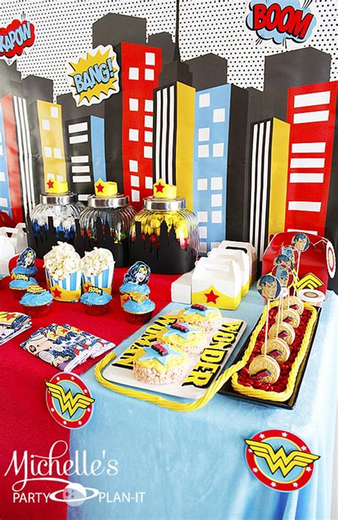 Karas Party Ideas Wonder Woman Party With Lots Great