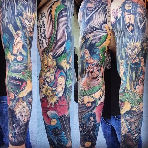 I am beyond happy with what i've gotten so far. Anime sleeve by Jac Bryan #animesleeve #sleevetattoos # ...