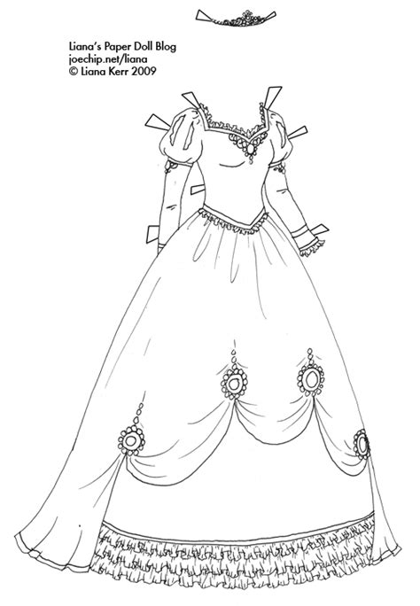 dress coloring pages getcoloringpagescom