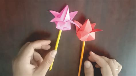 Maybe you would like to learn more about one of these? CARA MEMBUAT BUNGA TULIP DARI KERTAS ORIGAMI - YouTube
