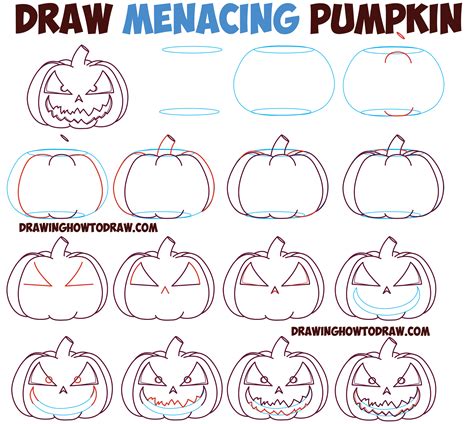 Https://techalive.net/draw/how To Draw A Pumpkin Face Step By Step