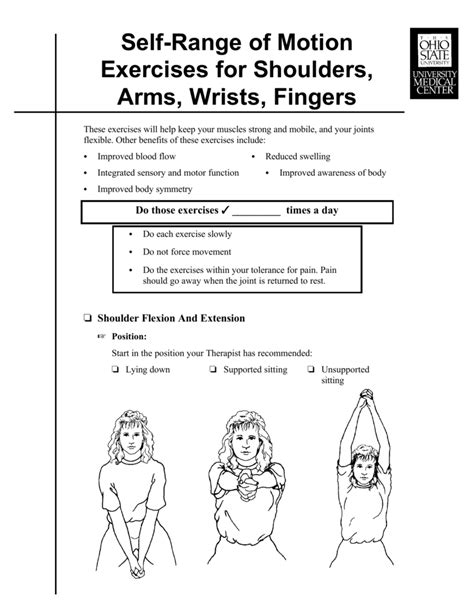 Range Of Motion Exercises For Arm And Shoulder Online Degrees