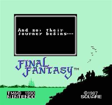 Game Final Fantasy Nes 1987 Nintendo Oc Remix