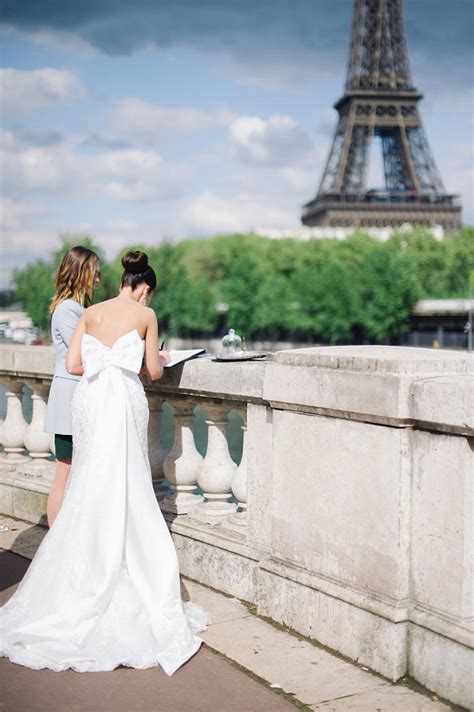 Romantic Spring Elopement Ukraine To Paris French Wedding Style