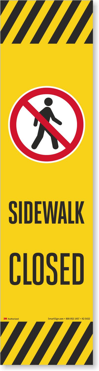 Sidewalk Closed A Frame Sidewalk Sign