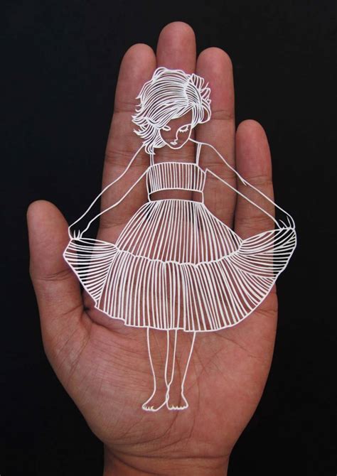 Stunning Paper Cut Art From One Sheet Of Paper Fubiz Media