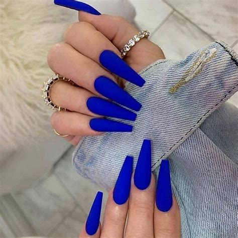 Acrylic Royal Blue Nails Hottest Royal Blue Nail Ideas
