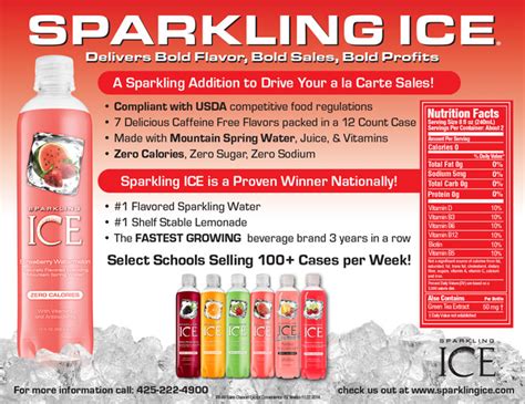 Sparkling Ice Drink Nutrition Facts Nutrition Ftempo