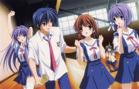 Fujibayashi Kyou Furukawa Nagisa Ibuki Fuuko Okazaki Tomoya And