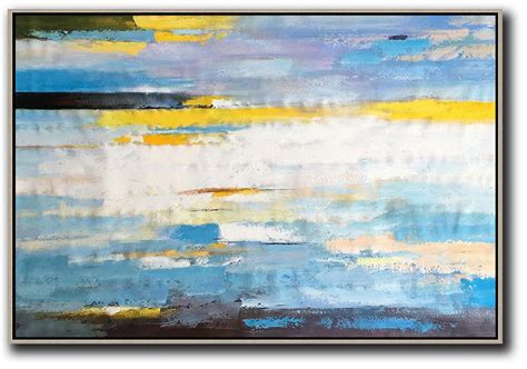 Large Abstract Art Handmade Oil Paintinghorizontal Abstract Landscape