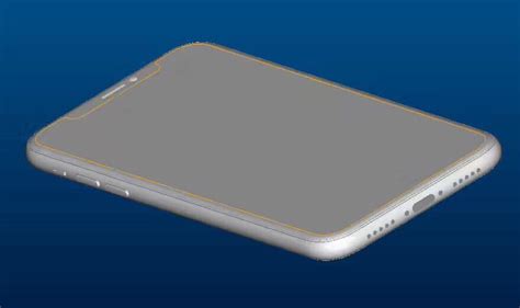 Latest Iphone 8 Schematics Show A Lip At The Top Where 3d Sensors