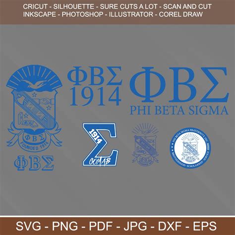 Phi Beta Sigma Fraternity Svg Png  Download Image Cut Etsy
