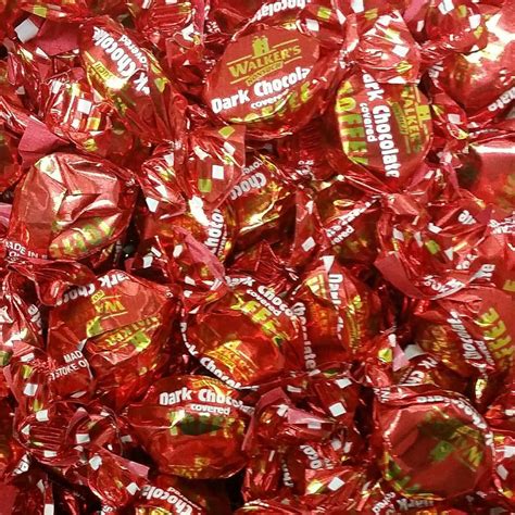 Dark Chocolate - Walkers Toffees Loose Individually Wrapped Sweets 250g / 2 5kg