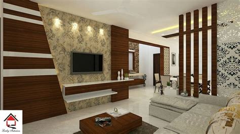 Classy Wood Partition And Tv Unit Designed With Excellence For Your