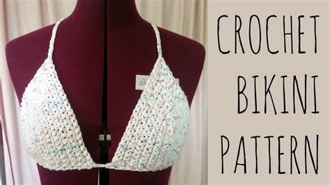 crochet bikini top easy pattern youtube