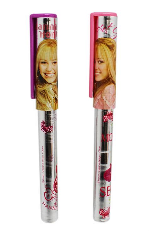 Disneys Hannah Montana Secret Star Pinkpurple Cap Clip Pen Set 2pc