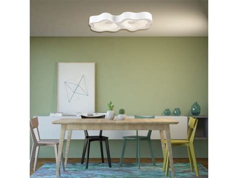 Plafonnier led design gregor argenté en métal. Plafonnier en métal, blanc lampadaire design - pour ...