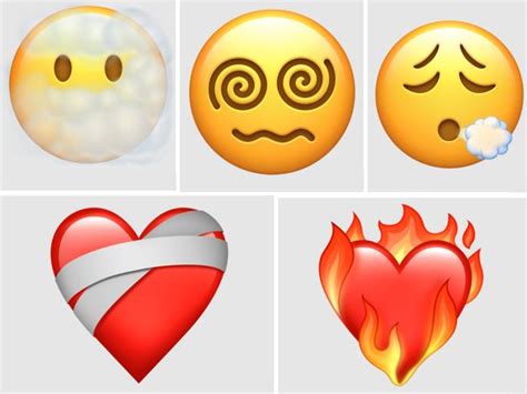 Le Nuove Emoji In Arrivo Su Iphone Dal Cuore In Fiamme Alla Testa Tra