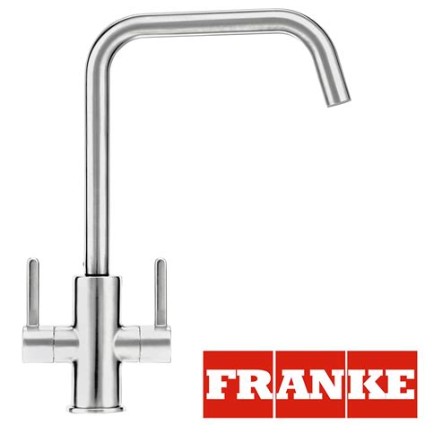 Franke Maris Chrome Twin Lever Monobloc Swivel Spout Kitchen Sink Mixer