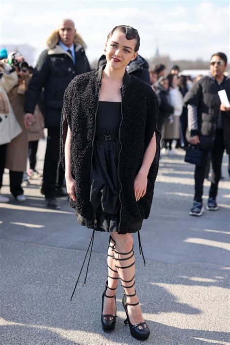 Maisie Williams Wears Buckle Up Heels At Paris Fashion Week Popsugar