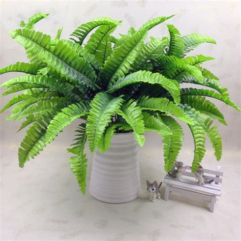 Artificial Fern Grass Plant Fake Persian Leaves Flower
