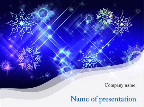 Download Free Cold Snowflakes Powerpoint Template For