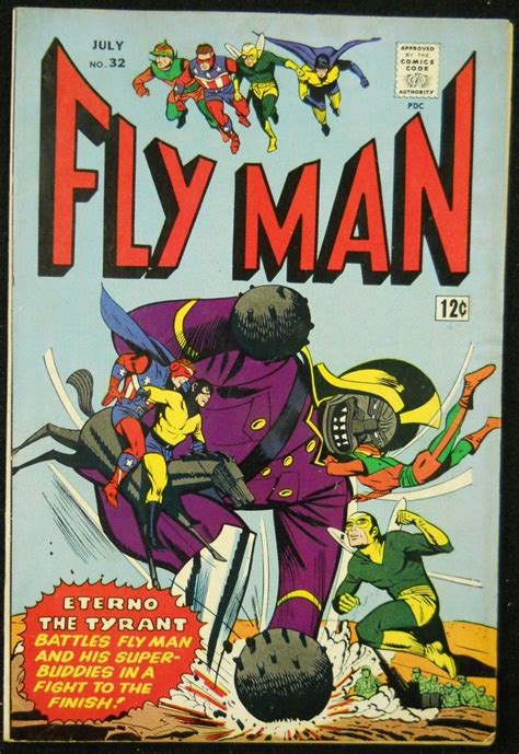 Fly Man 32 Fn Archie Comics Silver Age Comics