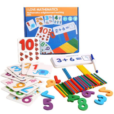 Math Number Counting Games Multiplication Flash Cards Number Counting Puzzle Learning Montessori
