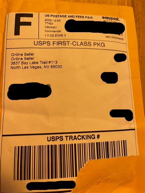 Empty Package Online Seller Scam 3837 Bay Lake Trail 113 North Las