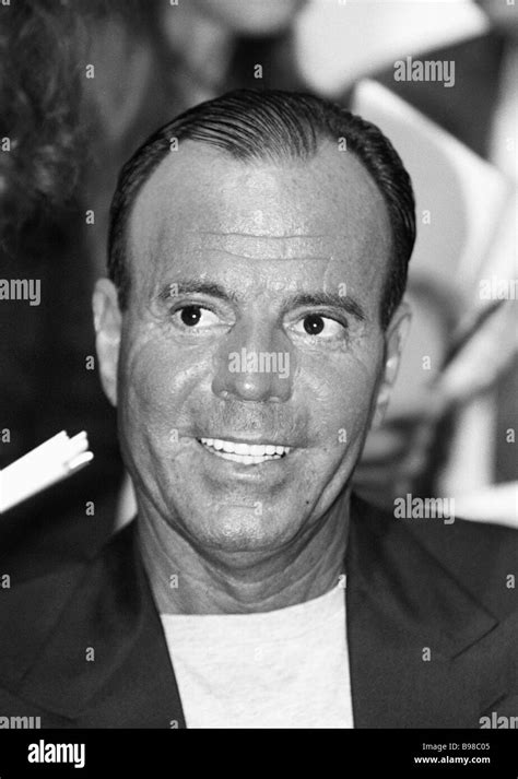 Spanish Singer Julio Iglesias Answers Questions At A News Conference In