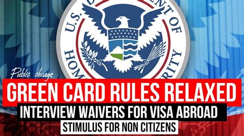 Find the eligibility category that fits your immigration situation thinking about applying for a green card? US Immigration: Green Card rules relaxed | Visa Interview waiver for Consulates abroad ...