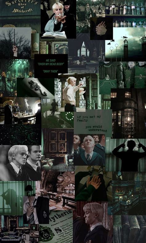 Slytherin Draco Malfoy Aesthetic Iphone Slytherin Collage Hd Phone Wallpaper Pxfuel