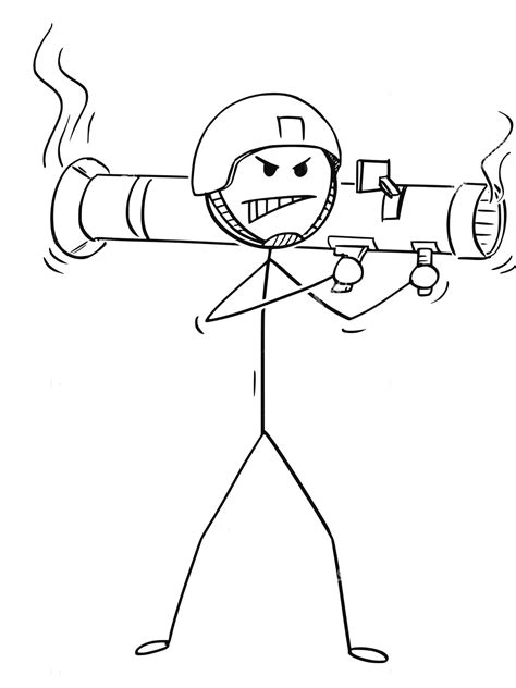 Stick Man Coloring Pages Coloring Home
