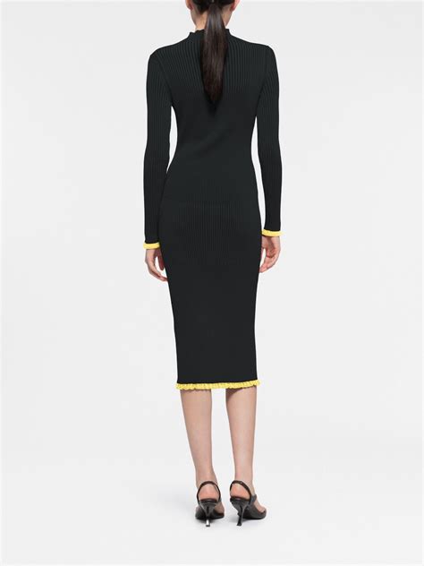 Az Factory X Ester Manas Ribbed Knit Midi Dress Farfetch