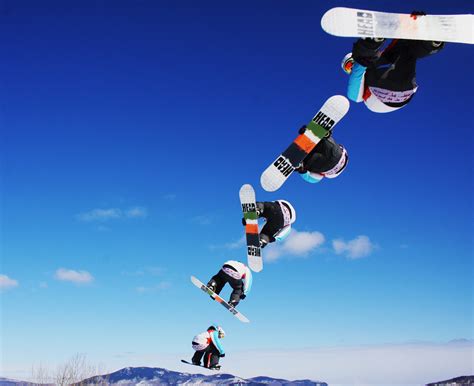 デスクトップ壁紙 雪 冬 スノーボード シーケンス写真 地球の雰囲気 エクストリームスポーツ ウィンタースポーツ フリー