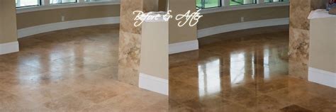 18x18 Country Classic Travertine Tiles Showing Before And