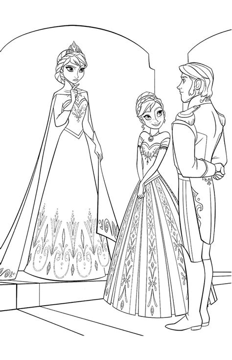 Print this Elsa coloring page out or download