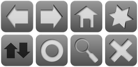 Icons Free Stock Photo A Set Of Grey Icons 15471