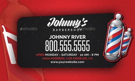 Barber Shop Business Cards Templates Free Printable Templates