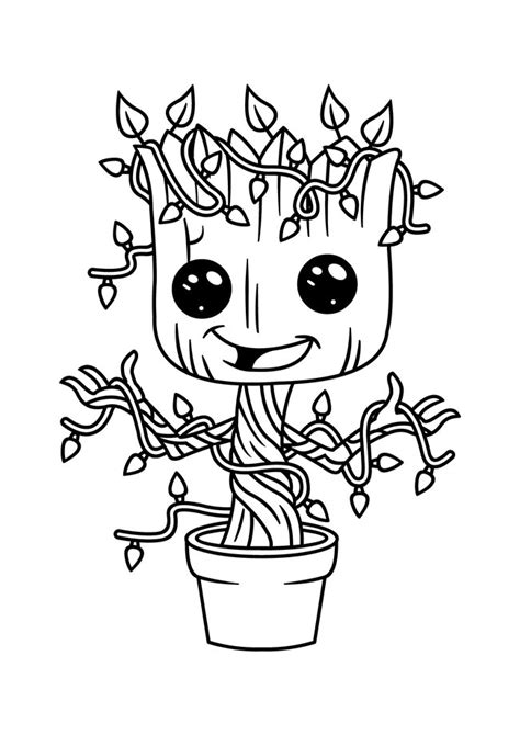 25 Desenhos Do Groot Para Imprimir E Colorirpintar