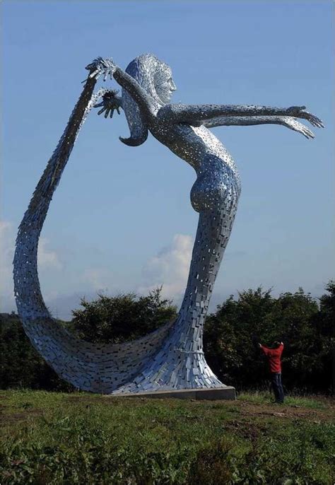 A Giant Mermaid In Scotland Named Arria Has Been Erected In The Town Of