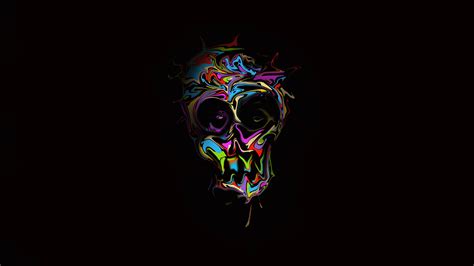 Colorful Skull Dark Art Skull Wallpapers Hd Wallpapers Digital Art
