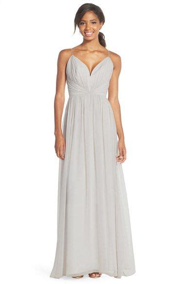 Jim Hjelm Occasions Draped V Neck Chiffon Gown Nordstrom Womens